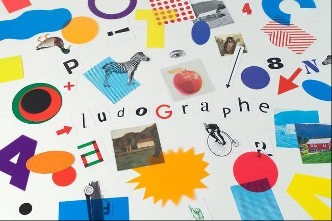Le Ludographe - connaître et pratiquer le design graphique à l'école élémentaire © Cnap / design graphique : Paul Cox / photo : Nicolas Giraud